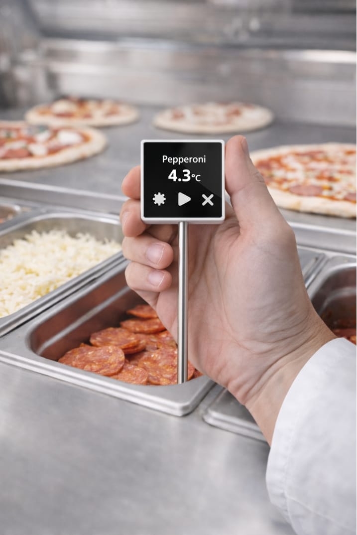 Sonde de température CORE de LoggerFlex, sonde de température alimentaire pour relevés HACCP guidés