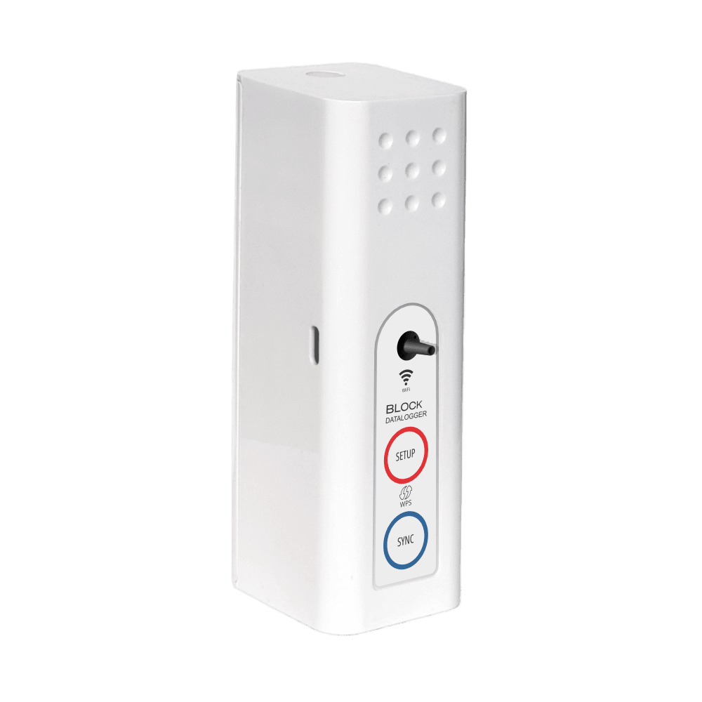 BLOCK Presión diferencial de LoggerFlex, registrador WiFi de presión de aire diferencial
